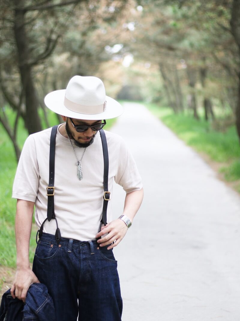 vasco ヴァスコ 別注 LEATHER SUSPENDER レザーサスペンダー Qurious 