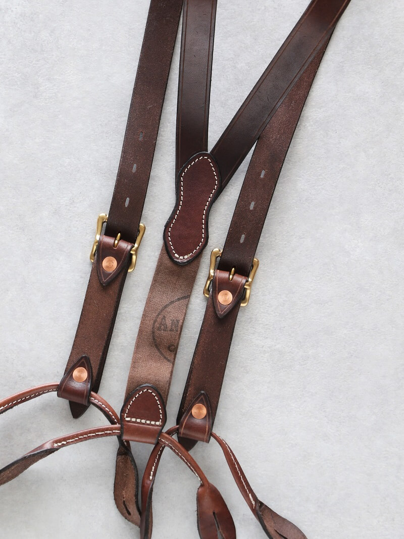 vasco ヴァスコ 別注 LEATHER SUSPENDER レザーサスペンダー