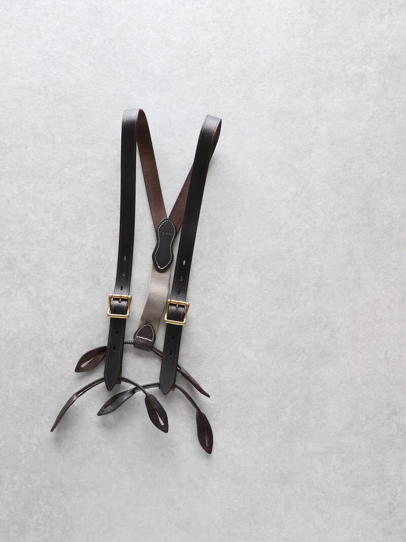 vasco ヴァスコ 別注 LEATHER SUSPENDER レザーサスペンダー