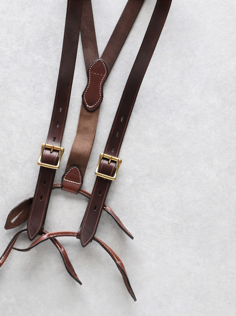vasco ヴァスコ 別注 LEATHER SUSPENDER レザーサスペンダー
