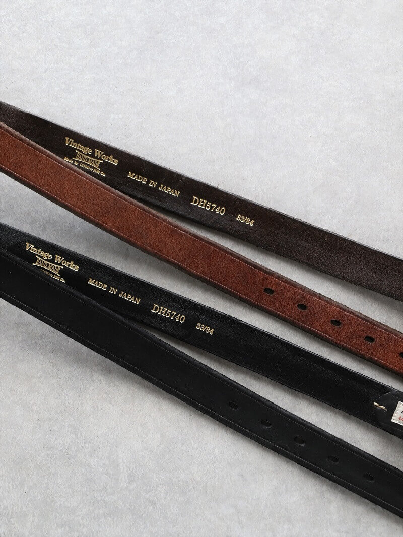 Vintage Works ヴィンテージワークス Leather belt 5Hole レザーベルト 5ホール DH5740