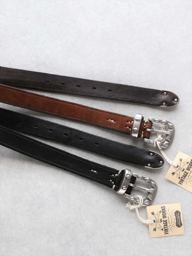 Vintage Works ヴィンテージワークス Leather belt 5Hole レザーベルト 5ホール DH5740