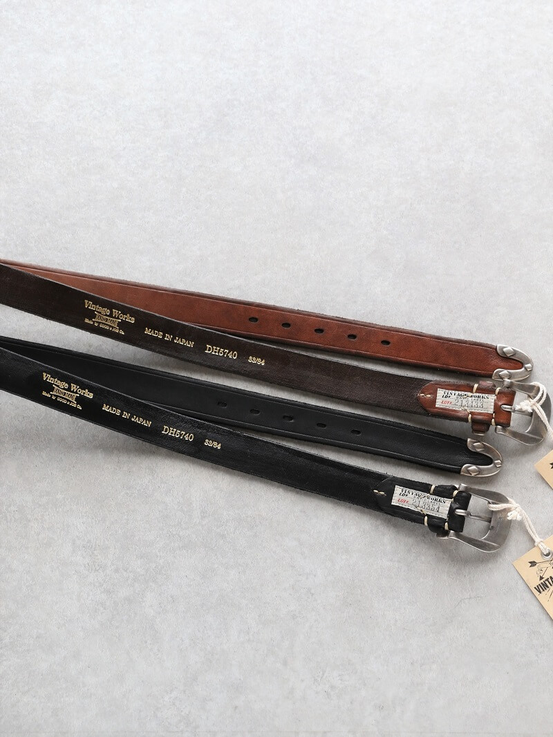 Vintage Works ヴィンテージワークス Leather belt 5Hole レザーベルト 5ホール DH5740