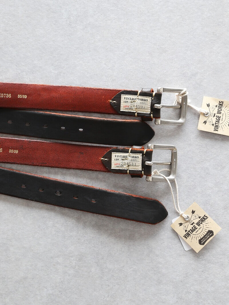 Vintage Works ヴィンテージワークス Leather belt 5Hole レザー 