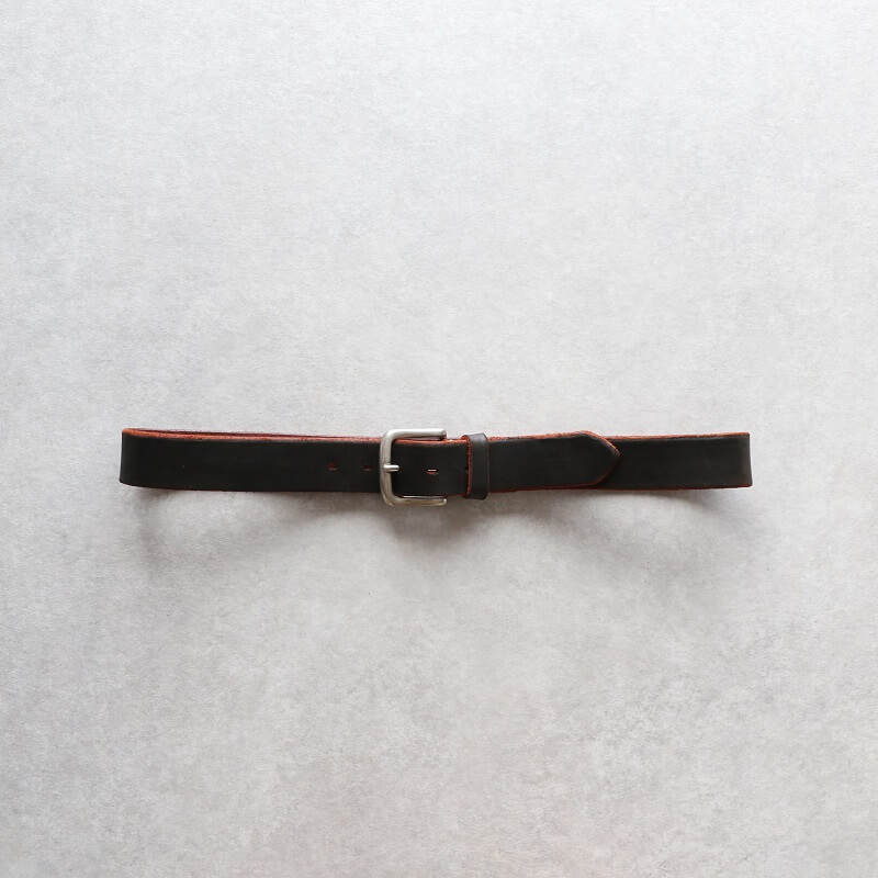 Vintage Works ブラックレザーベルト DH5736 Vintage Works ヴィンテージワークス カッティングダイ|ニッケル
