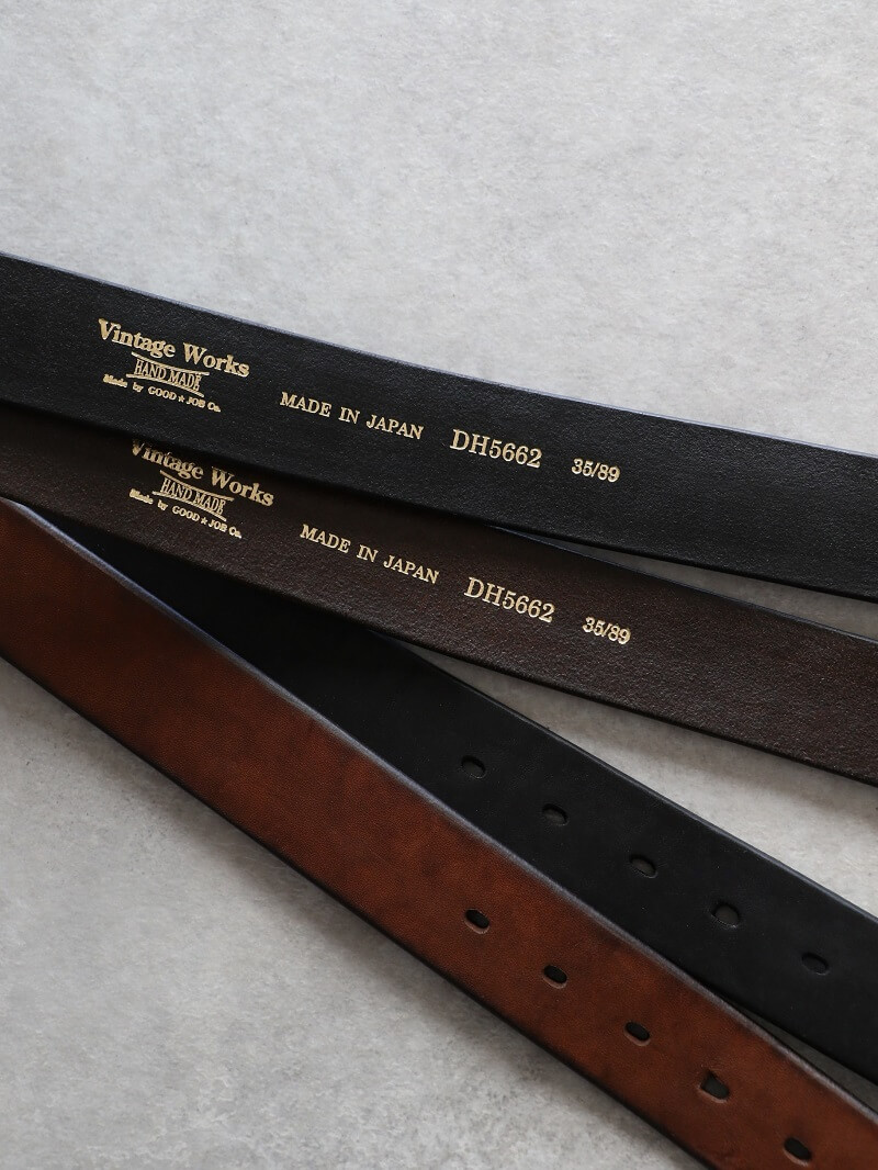 Vintage Works ヴィンテージワークス Leather belt レザーベルト DH5662