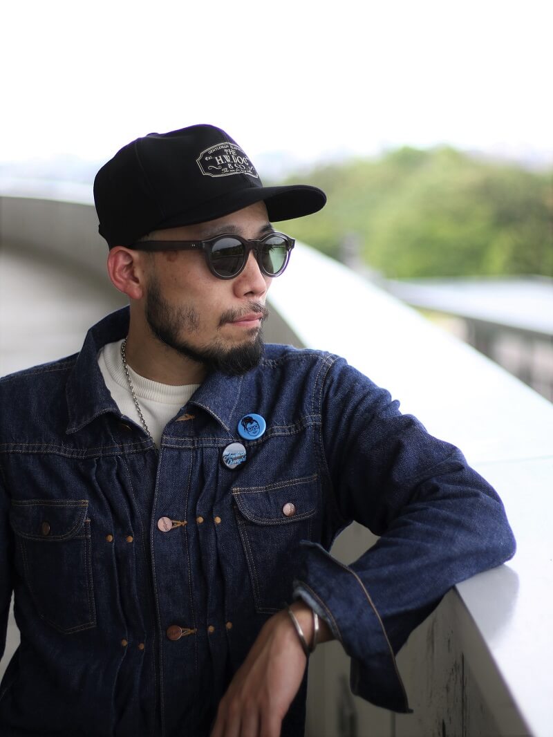 新品WEB限定　h.w.dog   BLACKish TRUCKER CAP-B