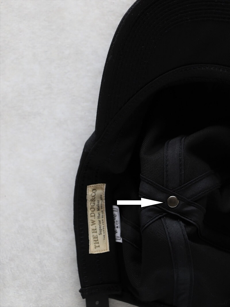 THE H.W.DOG&CO. ザ エイチ ダブリュー ドッグ アンド コー TRUCKER CAP トラッカーキャップ ブラック D-00004 