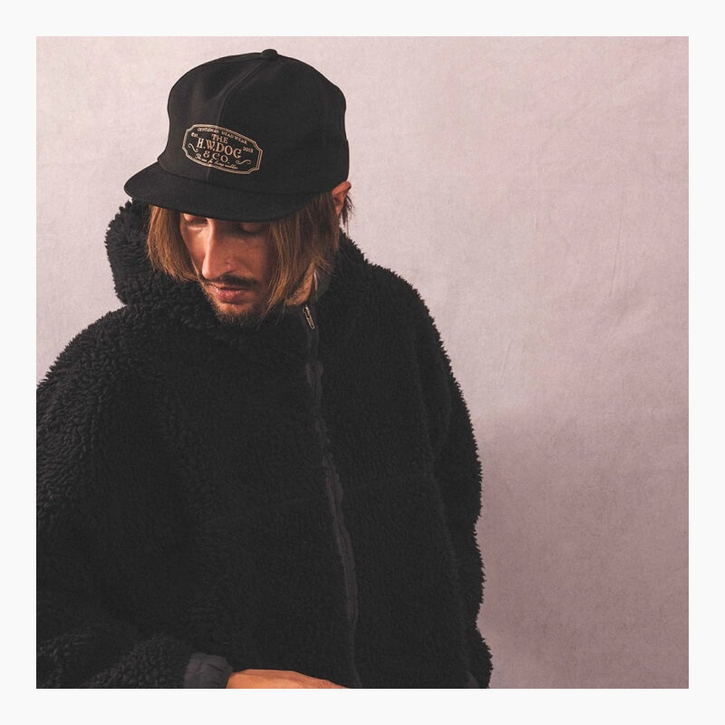 THE H.W.DOG&CO. ザ エイチ ダブリュー ドッグ アンド コー TRUCKER CAP トラッカーキャップ ブラック D-00004 