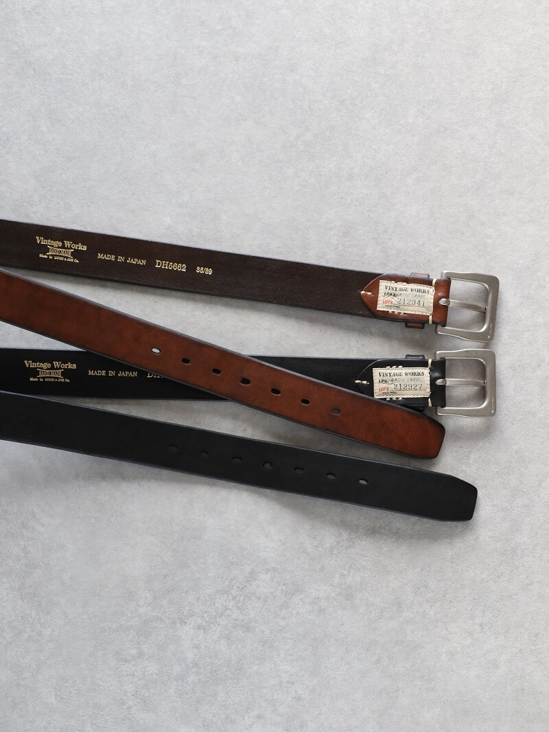 Vintage Works ヴィンテージワークス Leather belt レザーベルト DH5662