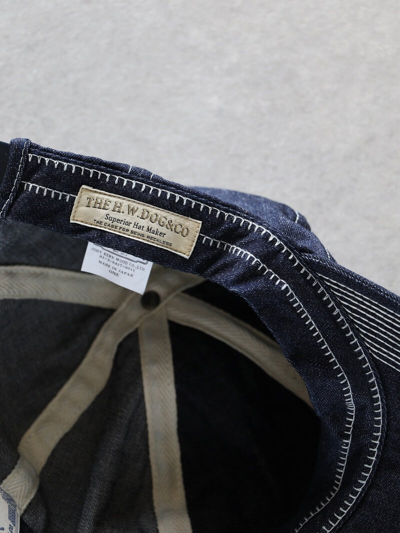THE H.W.DOG&CO. ザ エイチ ダブリュー ドッグ アンド コー TRUCKER CAP-D トラッカーキャップ デニム D-00004-D