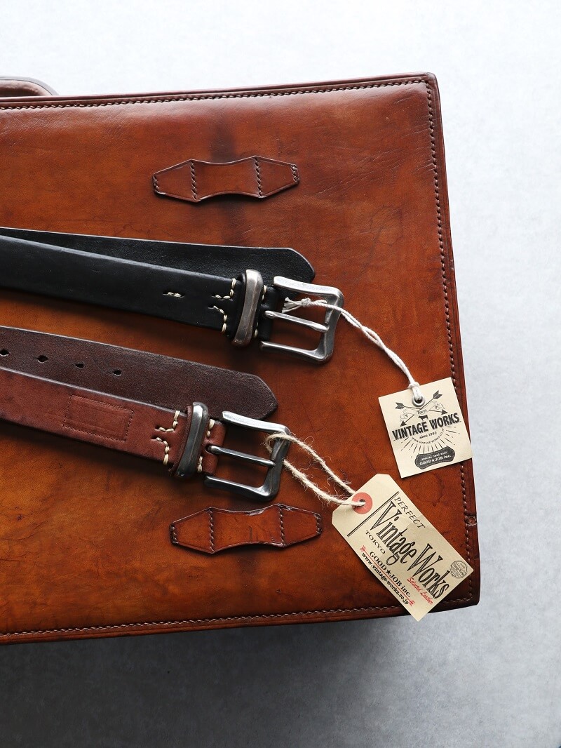 Vintage Works ヴィンテージワークス Leather belt 5Hole レザーベルト 