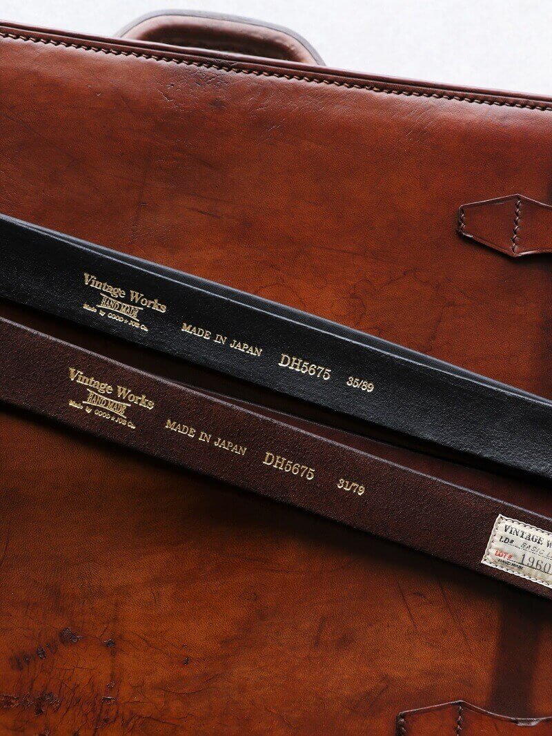 Vintage Works ヴィンテージワークス Leather belt 5Hole レザーベルト 5ホール DH5675