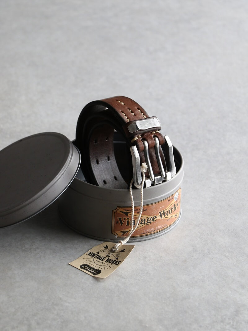 Vintage Works ヴィンテージワークス Leather belt 7Hole レザーベルト 7ホール DH5669