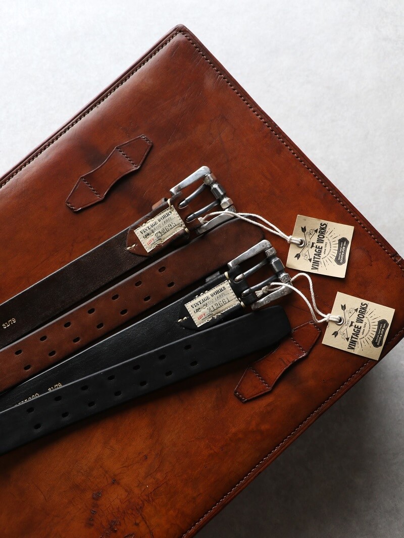 Vintage Works ヴィンテージワークス Leather belt 7Hole レザーベルト 7ホール DH5669