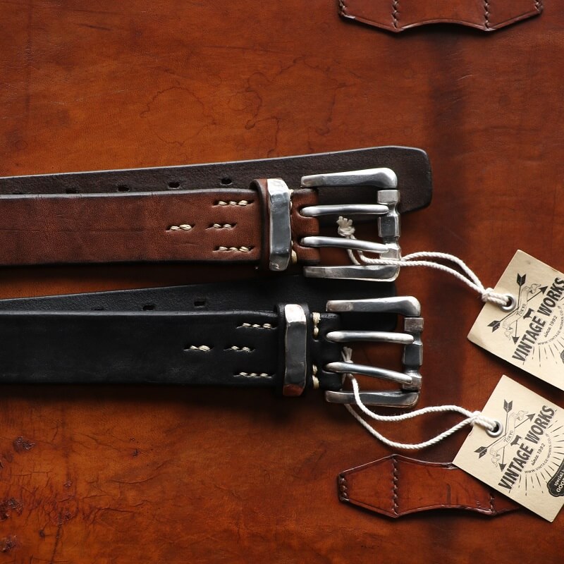 Vintage Works ヴィンテージワークス Leather belt 7Hole レザーベルト 