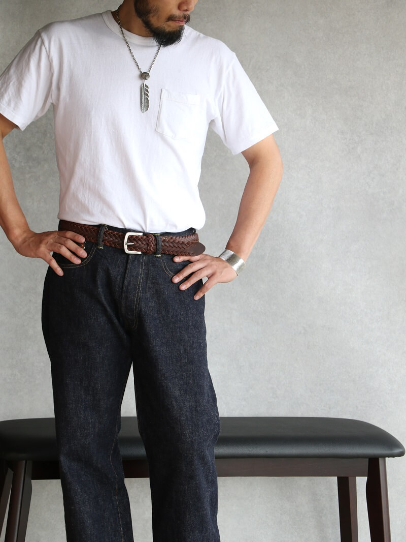 Vintage Works ヴィンテージワークス Leather belt レザーメッシュベルト DH5708