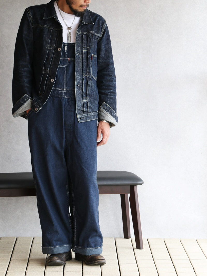 TCB jeans TCBジーンズ Wrecking Crew Pants デニムオーバーオール