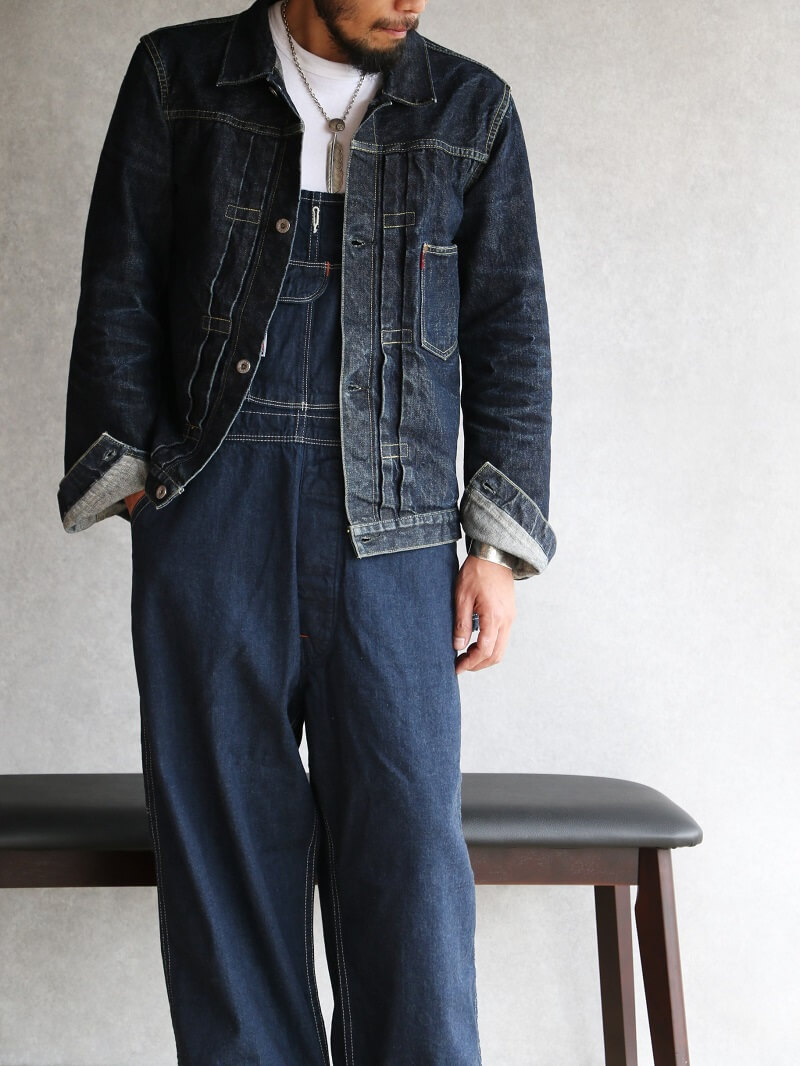 TCB jeans TCBジーンズ Wrecking Crew Pants デニムオーバーオール