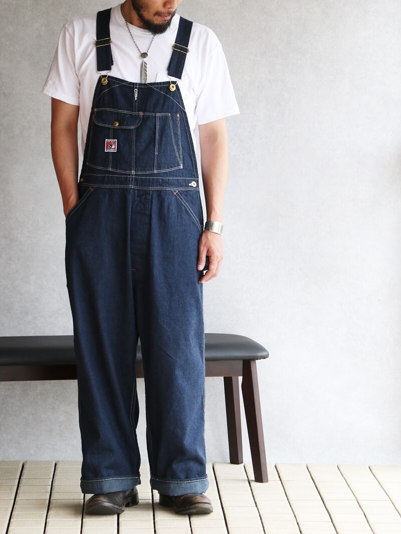 TCB jeans TCBジーンズ Wrecking Crew Pants デニムオーバーオール