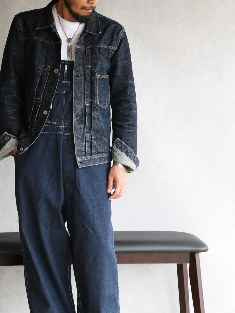 TCB jeans TCBジーンズ Wrecking Crew Pants デニムオーバーオール