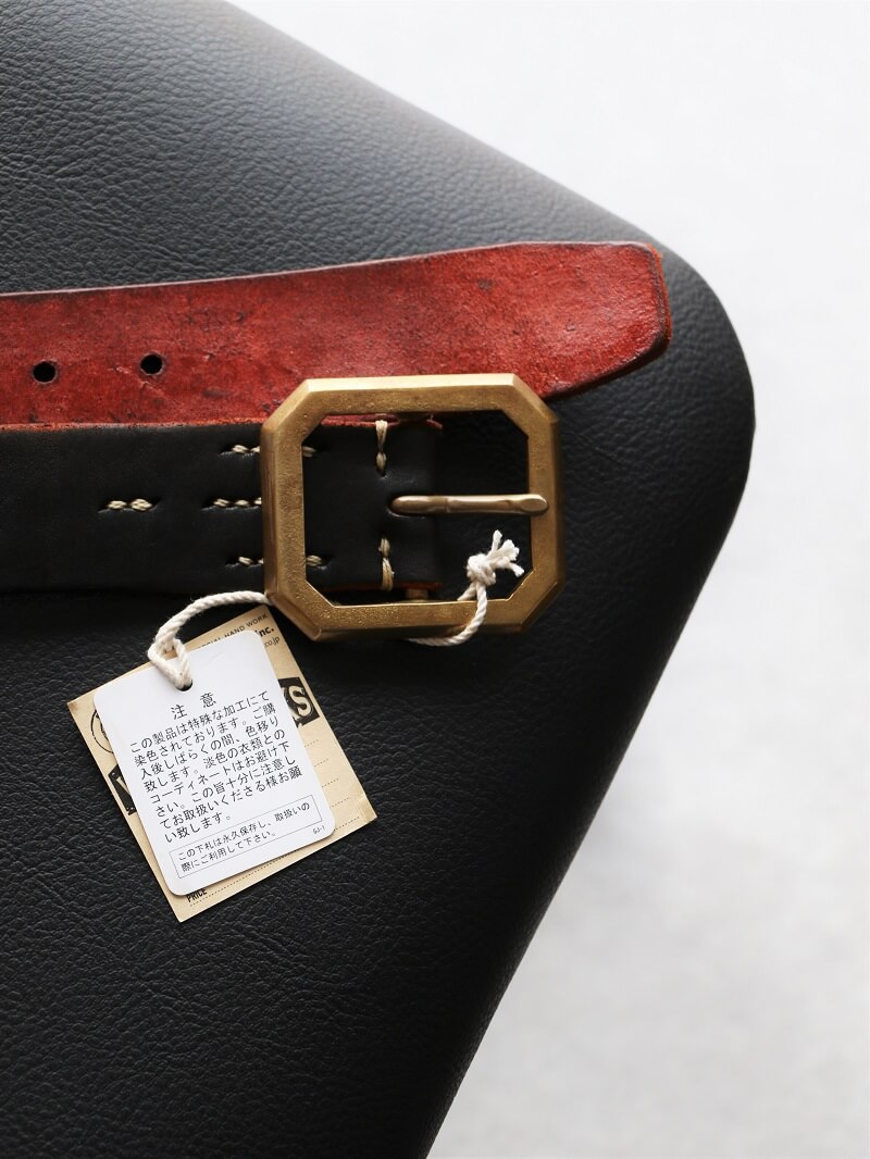 Vintage Works ヴィンテージワークス Leather belt 5Hole レザーベルト 5ホール 茶芯 DH684