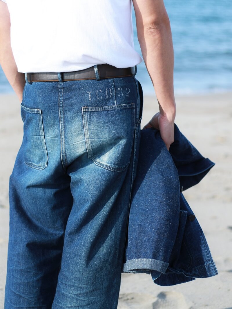 TCB jeans TCBジーンズ シーメンズトラウザー Seamens Trousers USN デッキパンツ