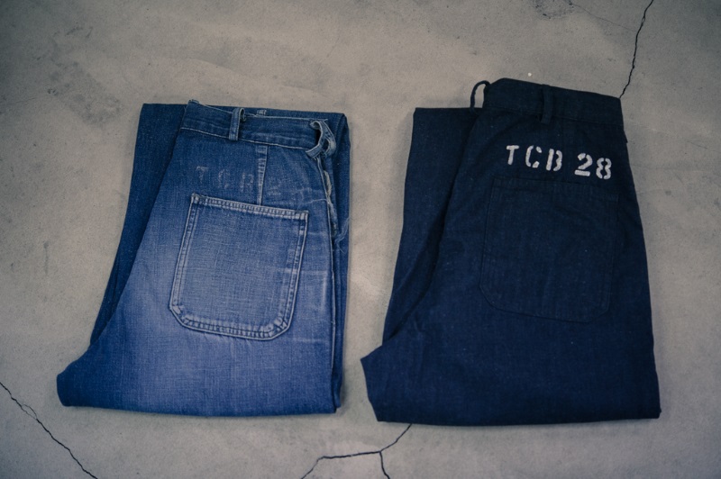 TCB jeans TCBジーンズ シーメンズトラウザー Seamens Trousers USN デッキパンツ