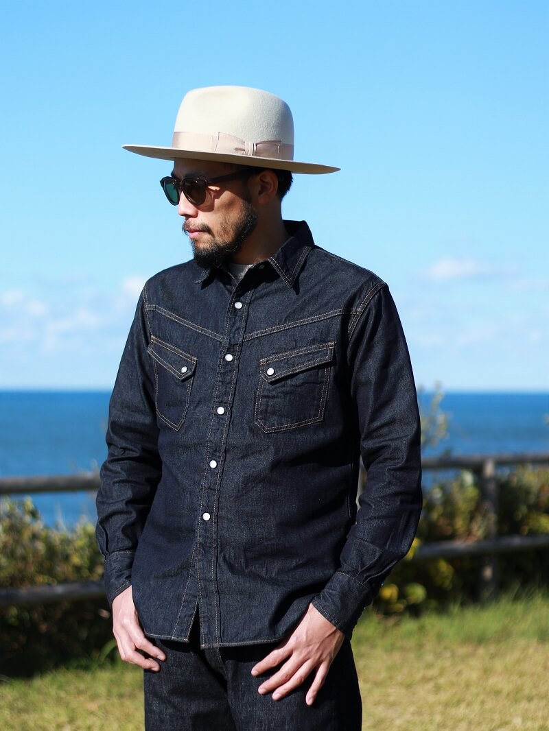 TCB jeans TCBジーンズ TCB RANCHMAN Shirt DENIM ランチマンウエスタンシャツ デニム