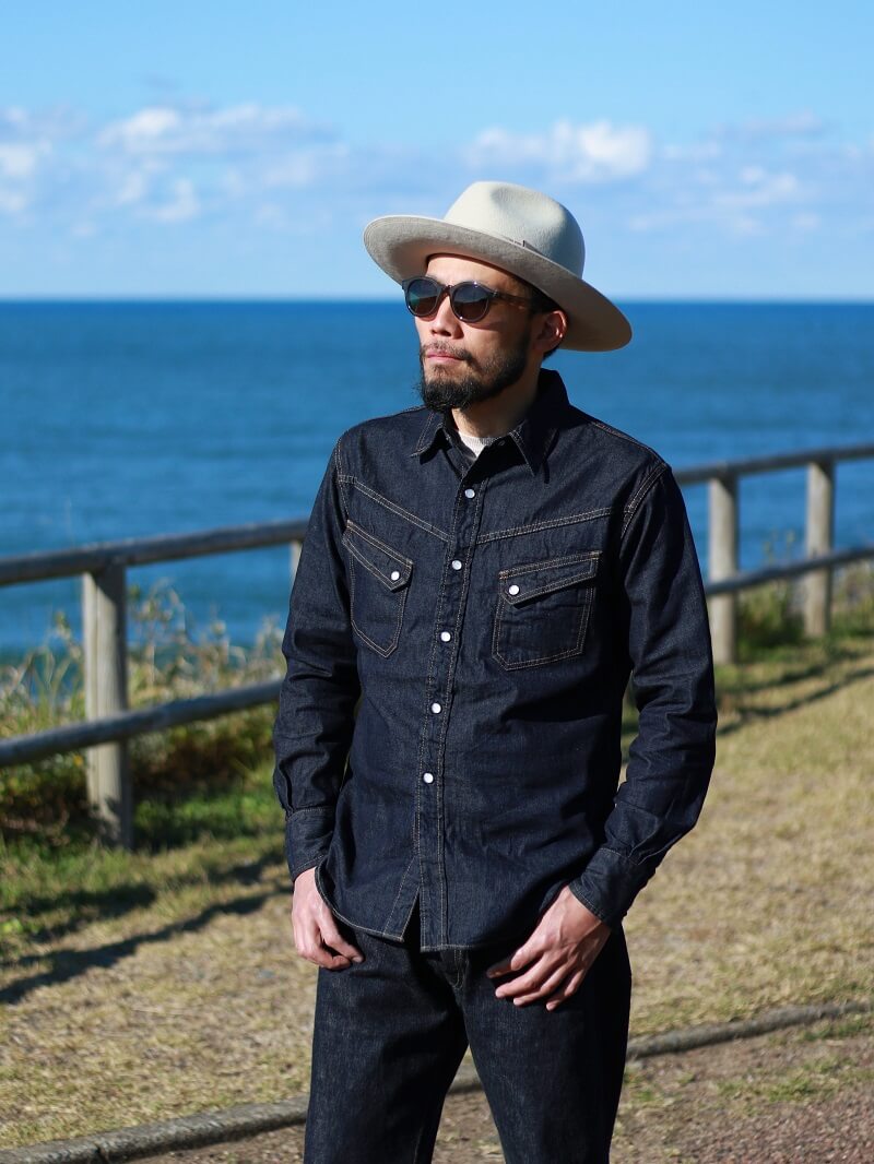 TCB jeans TCBジーンズ TCB RANCHMAN Shirt DENIM ランチマンウエスタンシャツ デニム