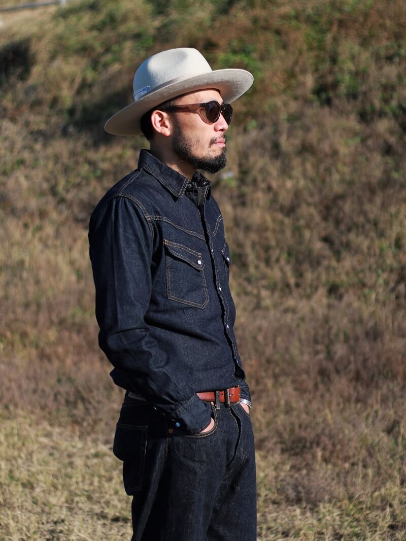 TCB jeans TCBジーンズ TCB RANCHMAN Shirt DENIM ランチマンウエスタンシャツ デニム