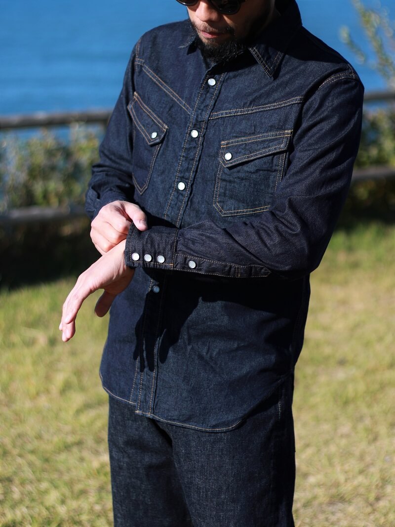 TCB jeans TCBジーンズ TCB RANCHMAN Shirt DENIM ランチマンウエスタンシャツ デニム