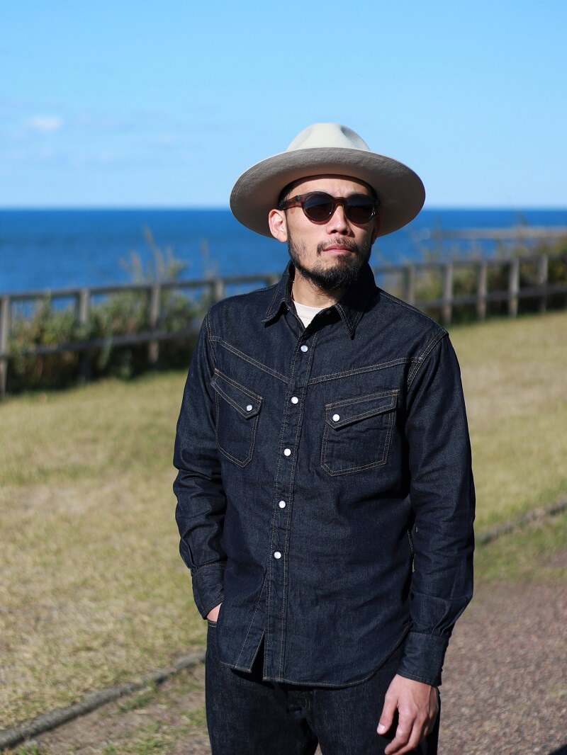 TCB jeans TCBジーンズ TCB RANCHMAN Shirt DENIM ランチマンウエスタンシャツ デニム