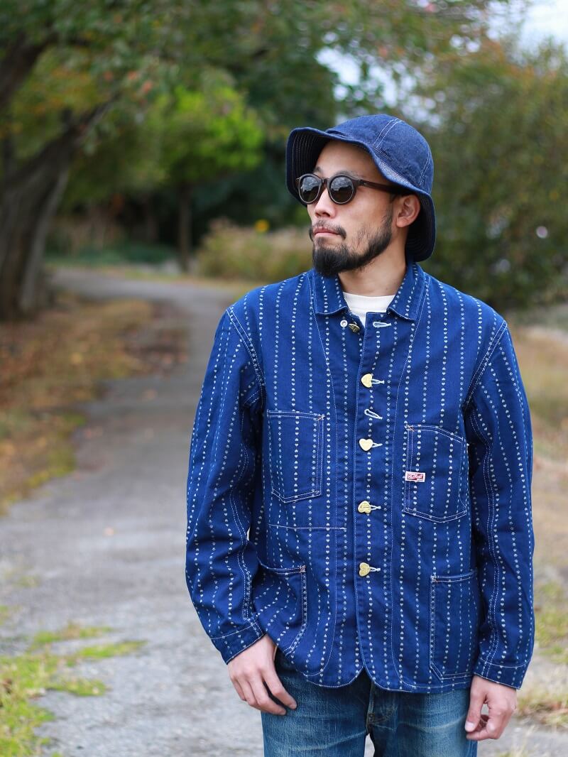 TCB jeans TCBジーンズ Cathartt Chore Coat Paw Stripe キャットハート チョアコート