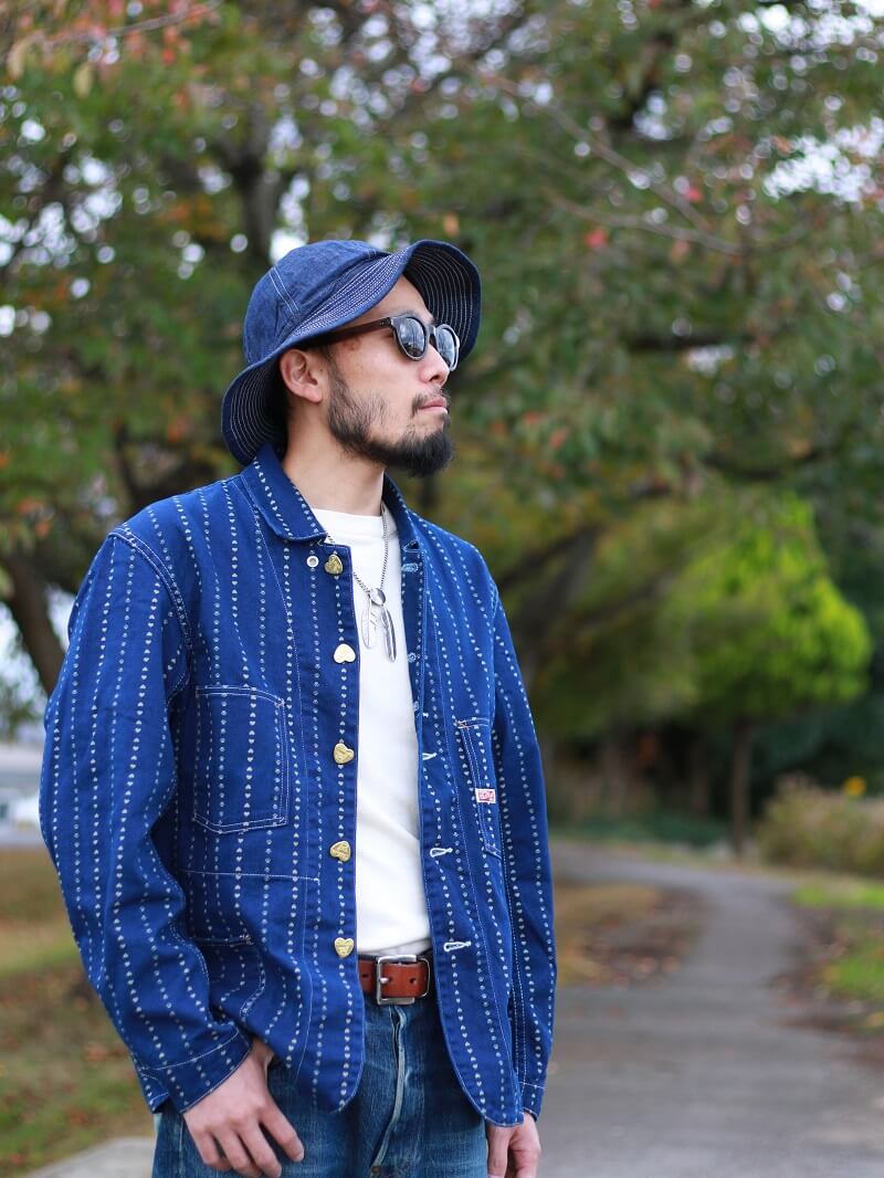 TCB jeans TCBジーンズ Cathartt Chore Coat Paw Stripe キャットハート チョアコート