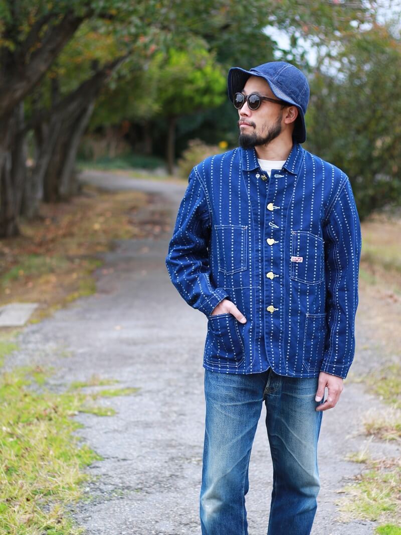 TCB jeans TCBジーンズ Cathartt Chore Coat Paw Stripe キャットハート チョアコート