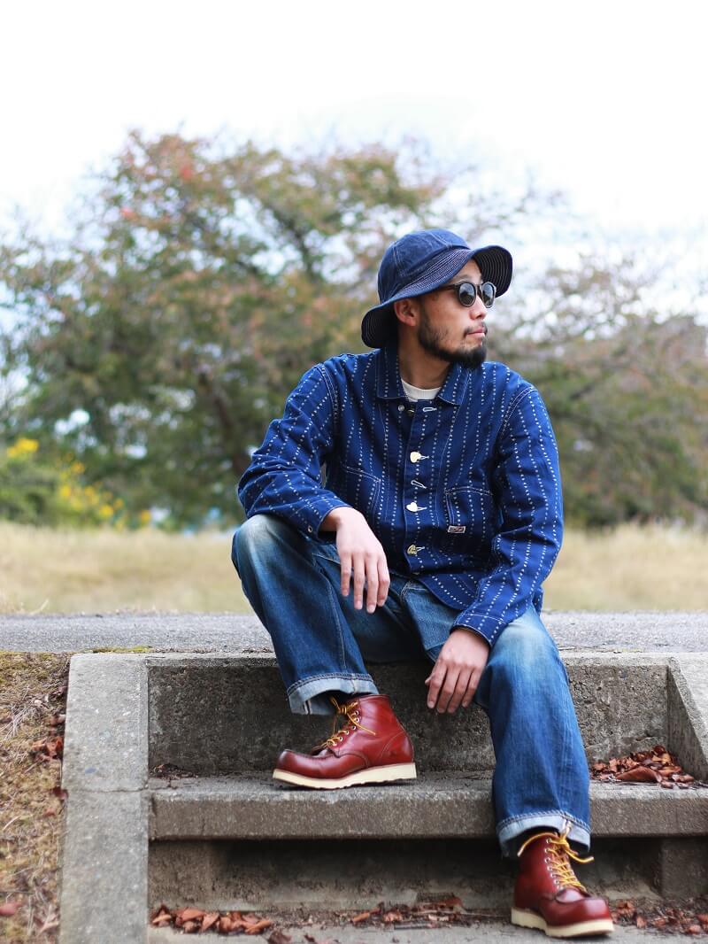 TCB jeans TCBジーンズ Cathartt Chore Coat Paw Stripe キャットハート チョアコート