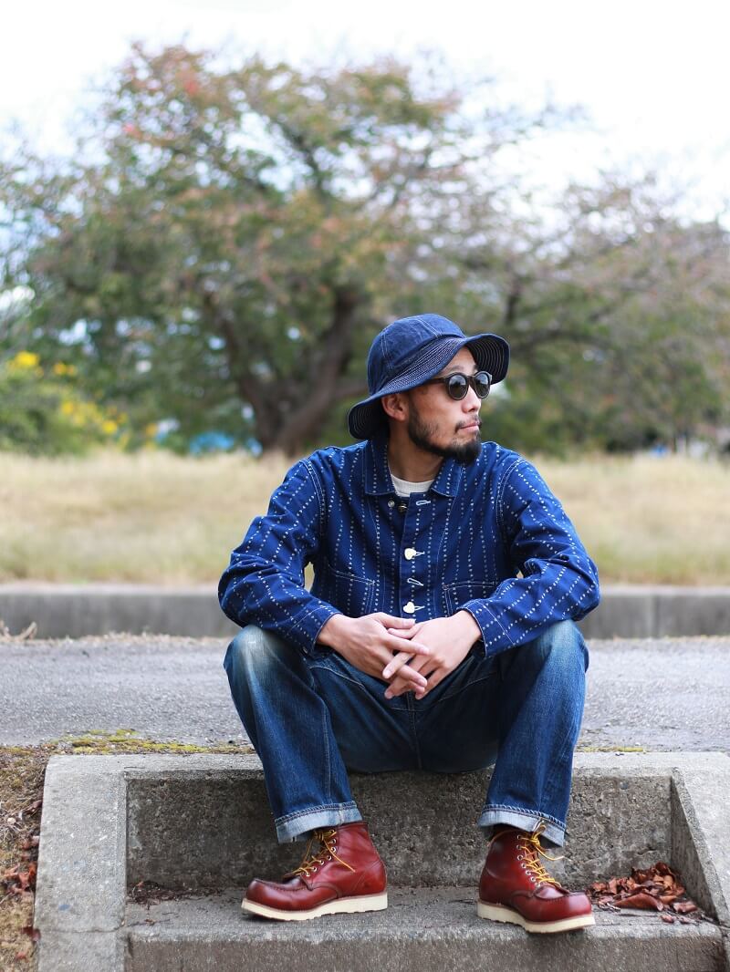 TCB jeans TCBジーンズ Cathartt Chore Coat Paw Stripe キャットハート チョアコート