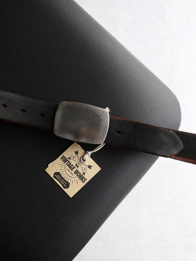 Vintage Works ヴィンテージワークス Leather belt 7Hole レザーベルト 7ホール 茶芯 DH5737