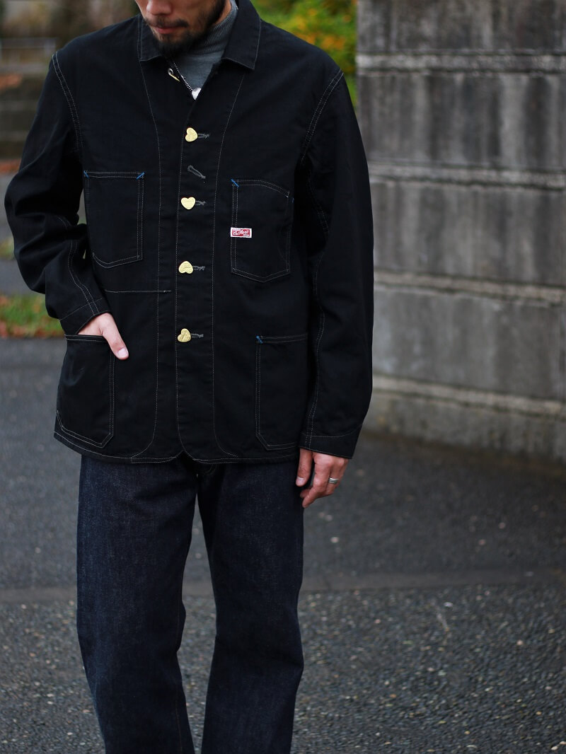 TCB jeans TCBジーンズ Cathartt Chore Coat Black/Black キャットハート チョアコート