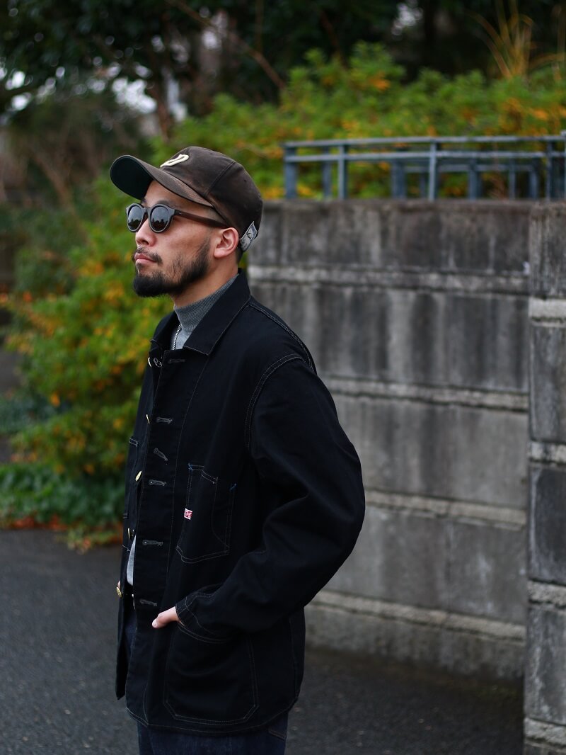 TCB jeans TCBジーンズ Cathartt Chore Coat Black/Black キャットハート チョアコート