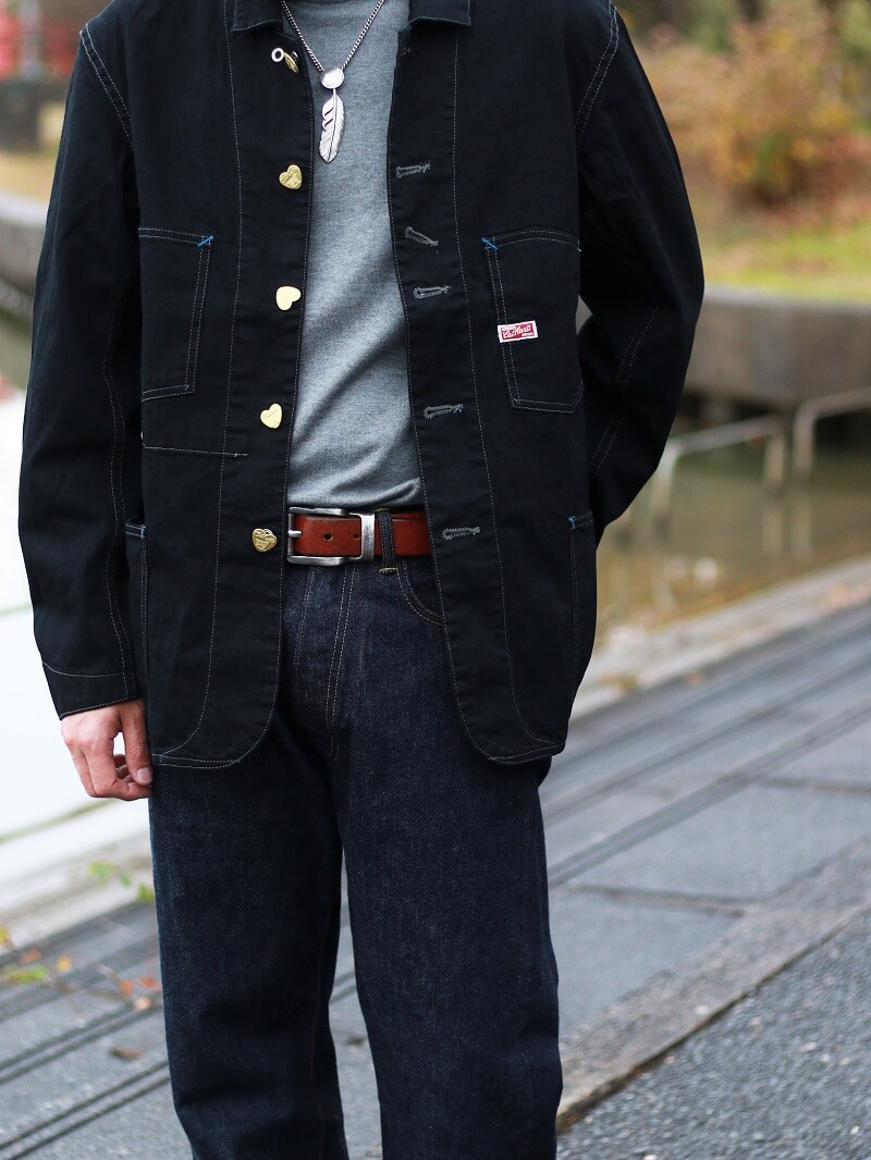 TCB jeans TCBジーンズ Cathartt Chore Coat Black/Black キャットハート チョアコート