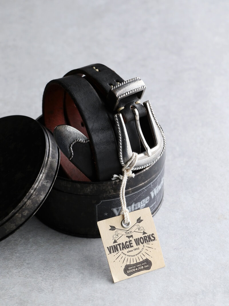 Vintage Works ヴィンテージワークス Leather belt 7Hole レザーベルト 