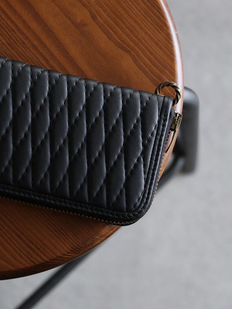 BACKDROP Leathers バックドロップレザーズ ZIP WALLET -TWIST RING付き- ジップウォレット ツイストリング付き