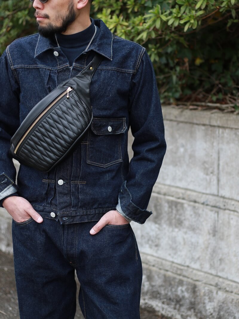 BACKDROP Leathers バックドロップレザーズ DIA WAISTBAG ダイヤ ウエストバッグ