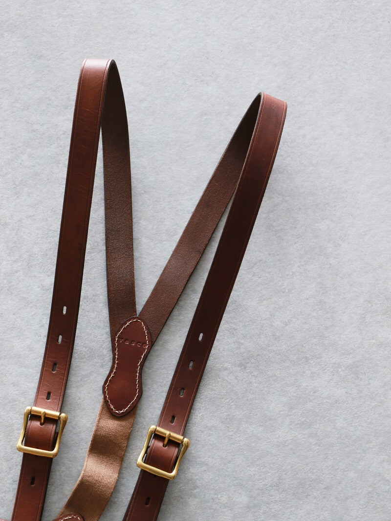 vasco ヴァスコ 別注 LEATHER SUSPENDER レザーサスペンダー