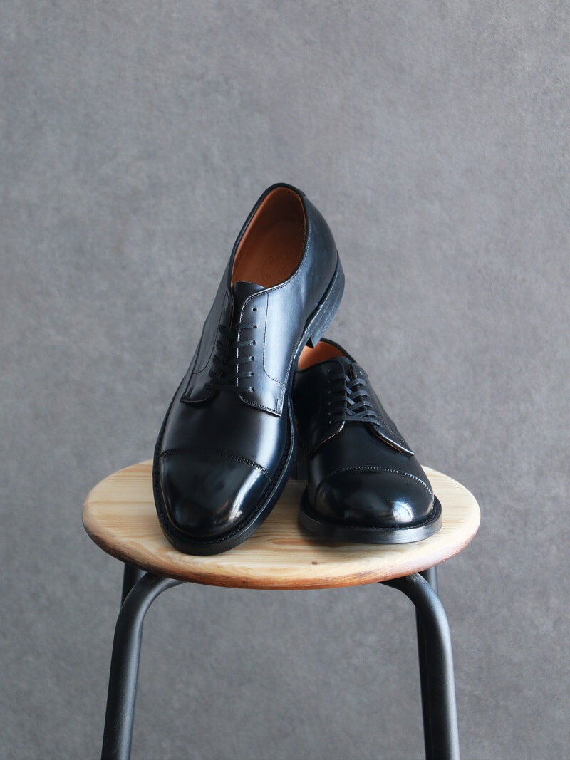 WHEEL ROBE ウィールローブ 別注 STRAIGHT TIP BLUCHER Last #1228 ストレートチップ ブルッチャー BLACK #15073Q