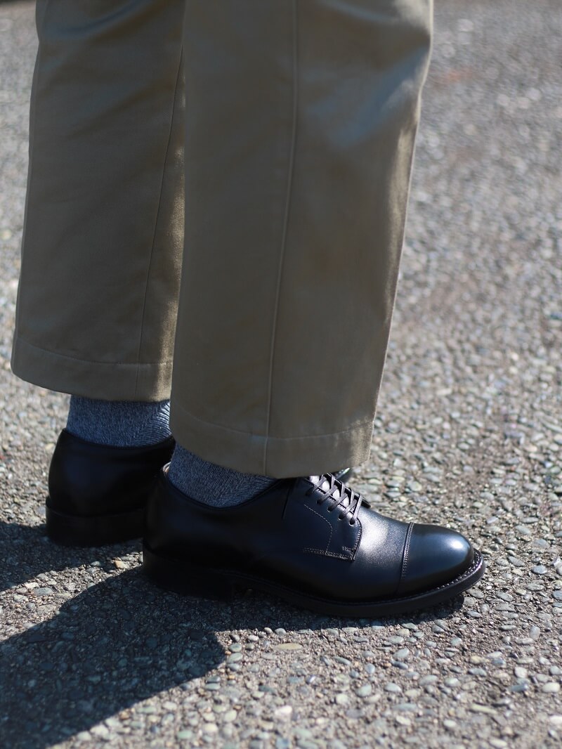 WHEEL ROBE ウィールローブ 別注 STRAIGHT TIP BLUCHER Last #1228 ストレートチップ ブルッチャー BLACK #15073Q