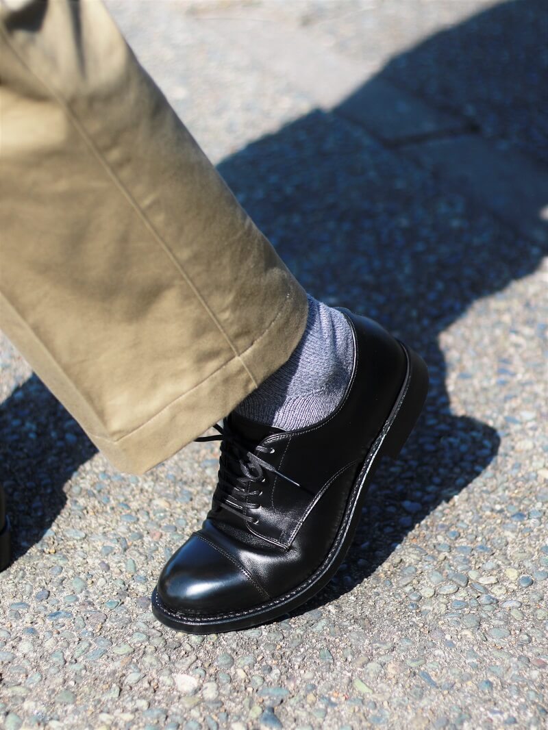 WHEEL ROBE ウィールローブ 別注 STRAIGHT TIP BLUCHER Last #1228 ストレートチップ ブルッチャー BLACK #15073Q