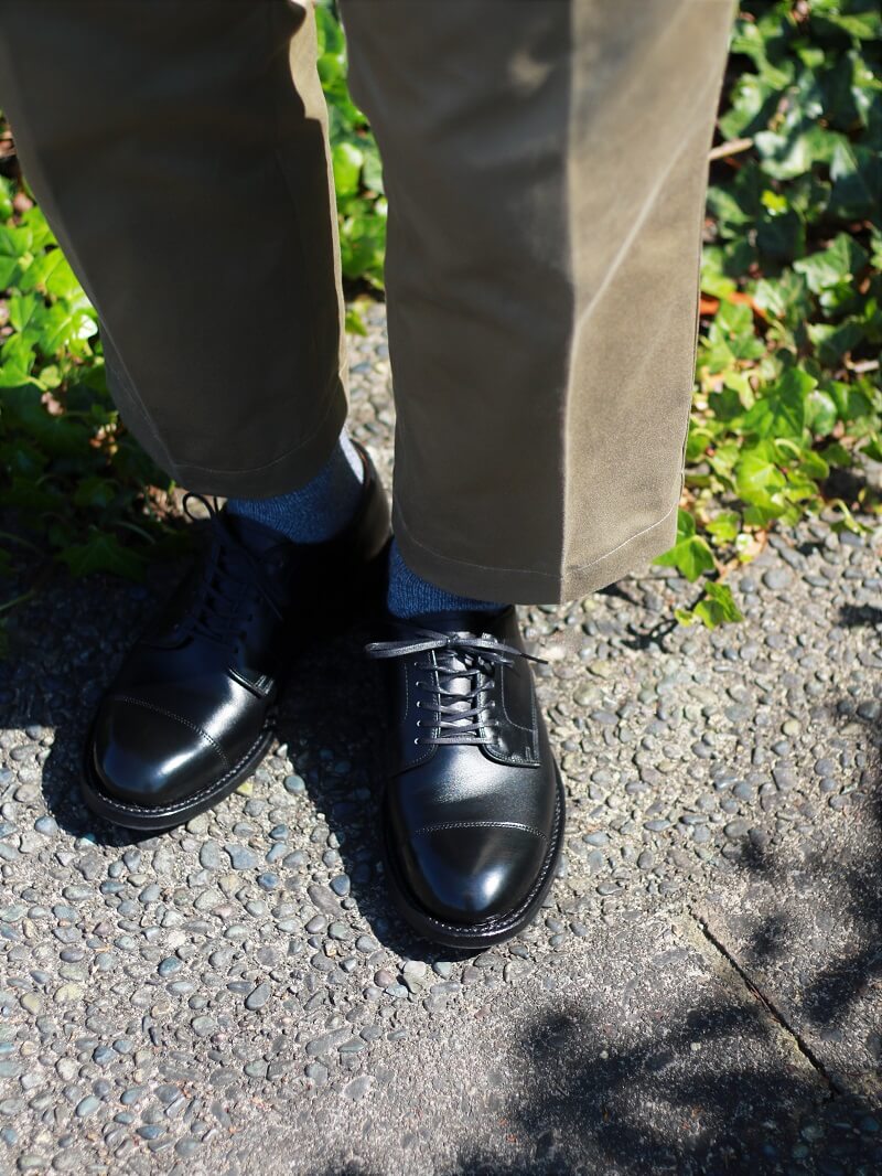 WHEEL ROBE ウィールローブ 別注 STRAIGHT TIP BLUCHER Last #1228 ストレートチップ ブルッチャー BLACK #15073Q